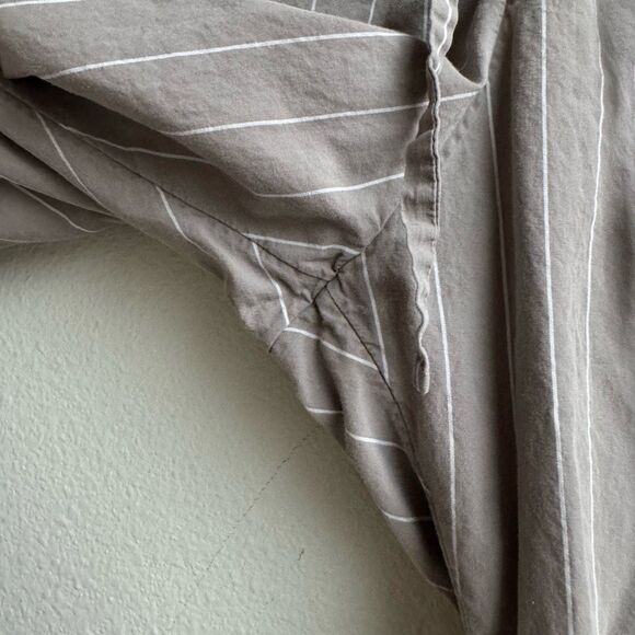 COS Pull On Gray Straight Leg Ankle Pants Lightweight Stretch Size Medium - Picture 3 of 11